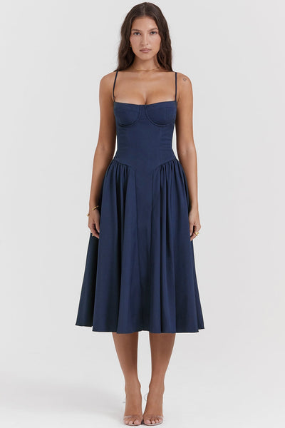 Celine Corset Midi Dress
